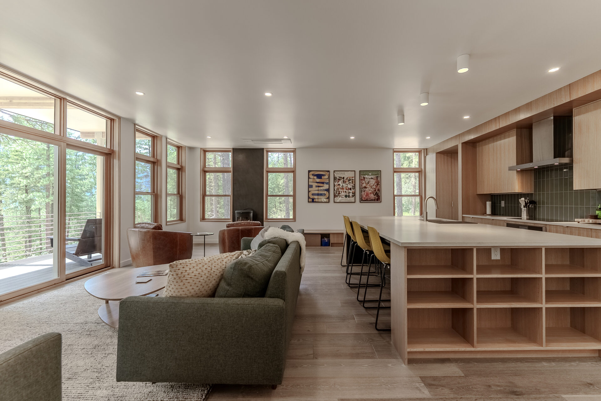 Rock Rose — kitchen and living area